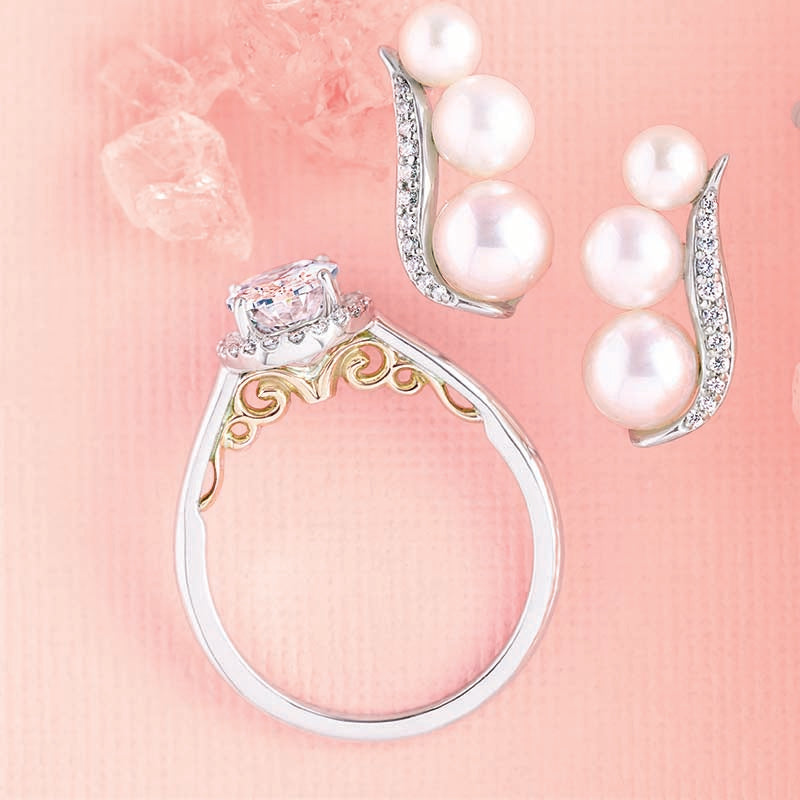 1.25 Carat Oval Moissanite Diamond Halo Engagement Ring