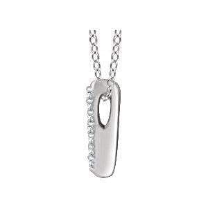 .5 CTW custom diamond bar necklace pendants