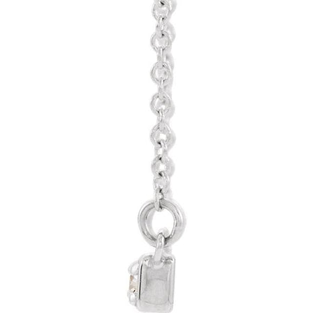 1/5 CTW Diamond Bar 18''  Necklace