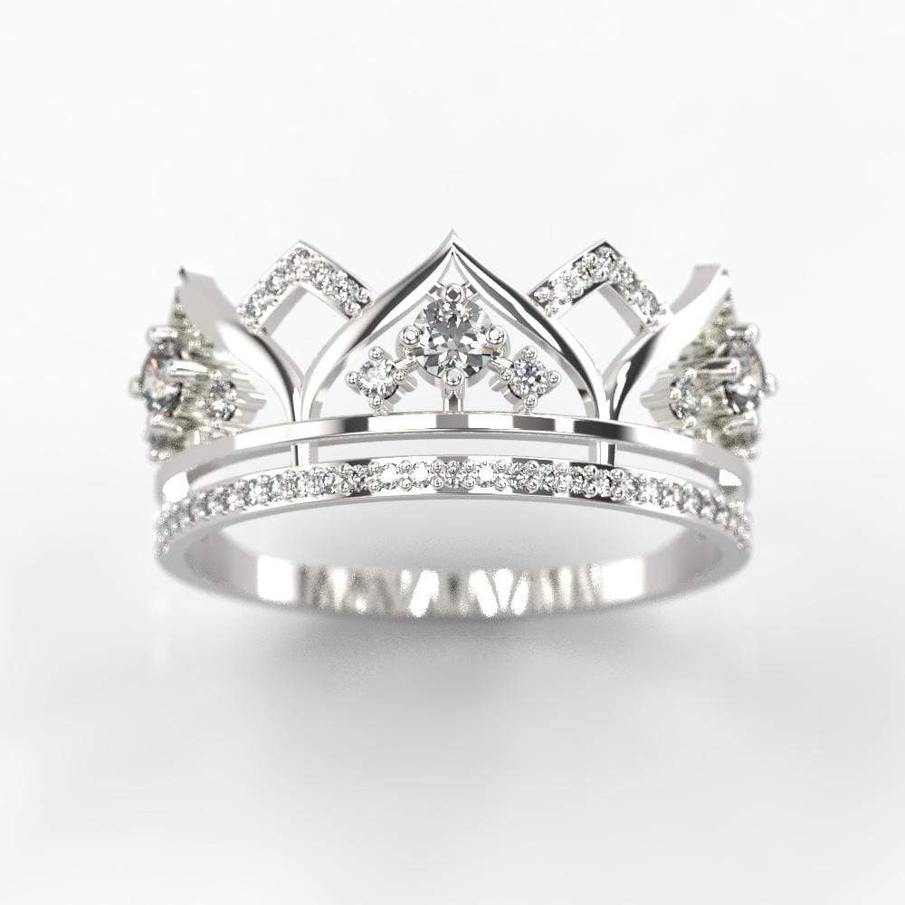 White gold tiara ring on sale