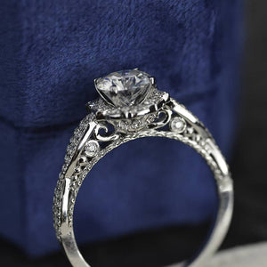 Adara Moissanite Engagement Ring