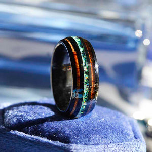 3Ct Alexandrite Engagement Ring Halo Emerald Cut Alexandrite Engagement Ring, 9x7mm Step Cut Alexandrite Engagement Ring with Eternity Band