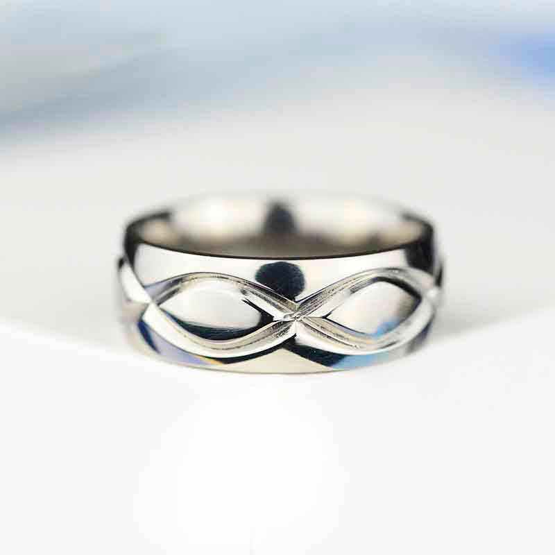 Buy Mens Engagement Ring, Infinity Ring for Men, Promise Ring for Men, Men's  Wedding Band Ring, Infinity Ring, Silver and Gold Ring Online in India -  Etsy