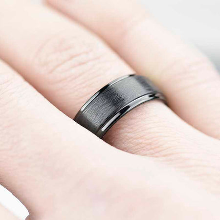 Black Tungsten Carbide Ring