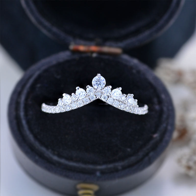 Moissanite Stackable Ring