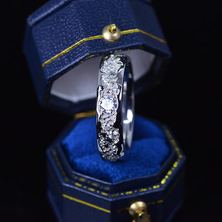 Grand Canyon Moissanite Men's Ring