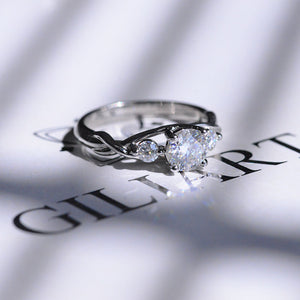 1.5 Carat Three Stone Giliarto Moissanite Engagement  Ring