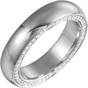 14K Gold 0.8 CTW Diamond Round  Band