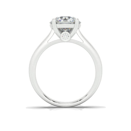 3 Carat Round Giliarto Moissanite Diamond Engagement Ring
