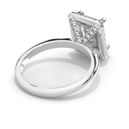 3 Carat Giliarto Radiant Cut Moissanite Halo Engagement Ring