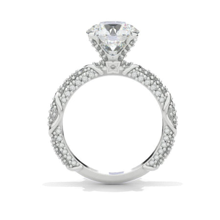 14K White Gold 2 Carat Moissanite  Giliarto Engagement Ring