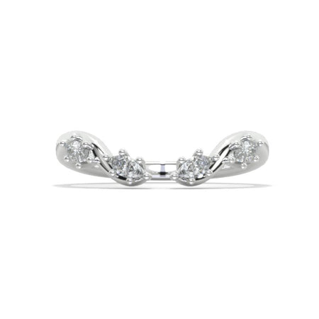 Moissanite Stackable Open Ring