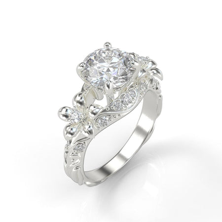 2.0 Carat emerald cut Moissanite Diamond Engagement Ring - Giliarto