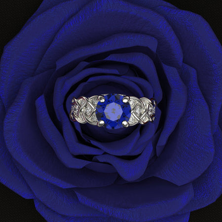 2 Carat Sapphire Engagement Ring - Giliarto