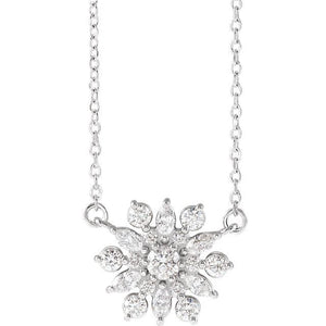 1/2 CTW Diamond Vintage-Inspired 16" Necklace - Giliarto