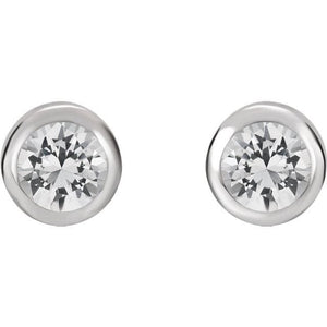 White Sapphire Earrings - Giliarto