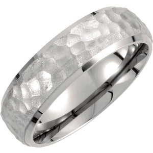 Titanium  Hammered Finish Band - Giliarto