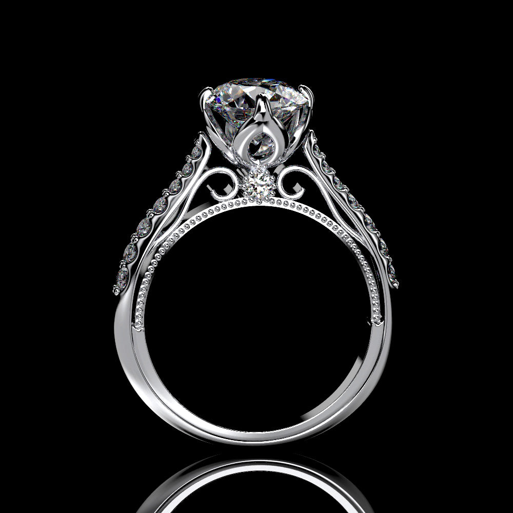 Create your top own moissanite ring
