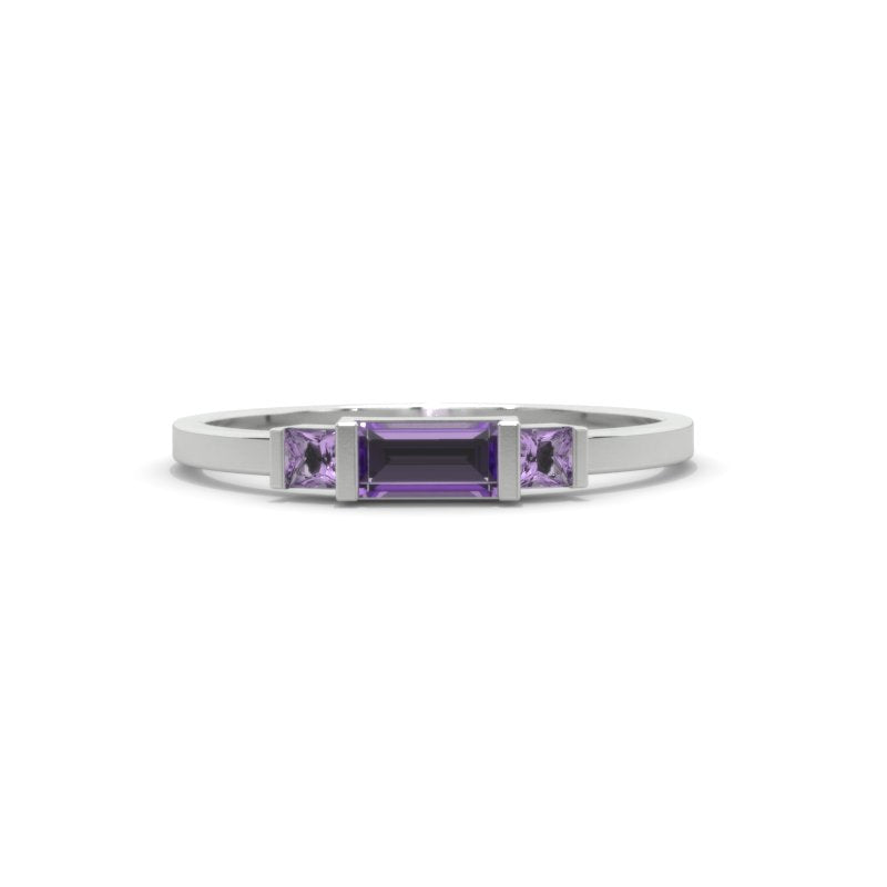 0.3 Carat Giliarto Amethyst  Gold Promissory Ring