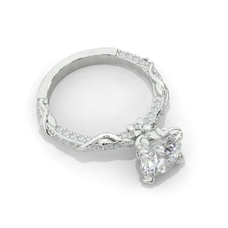 2.0 Carat Moissanite Giliarto Floral Engagement Ring