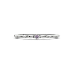 0.1 Carat Giliarto Amethyst Gold Promissory Ring