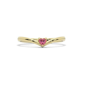 0.1 Carat Giliarto Amethyst Gold Promissory Ring