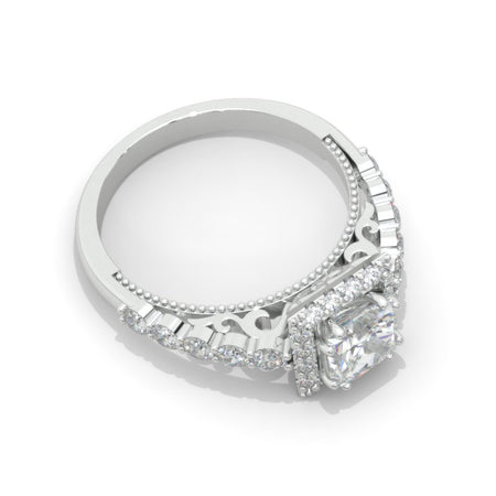 Diamond Halo Engagement Ring