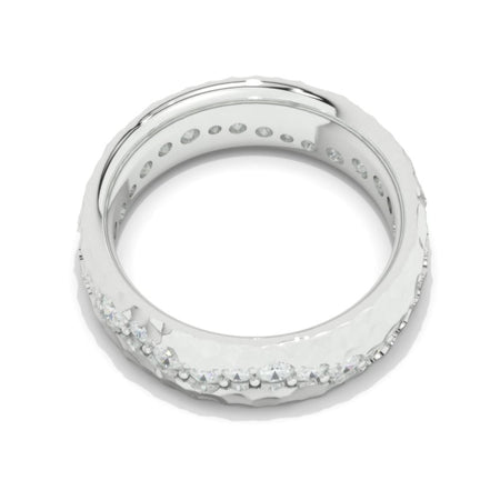 2.1 CTW  Diamond Men's  14K White Gold  Ring.