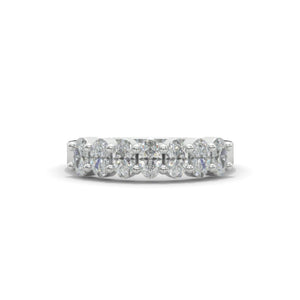 4.5 CTW Oval Moissanite  Anniversary  Ring