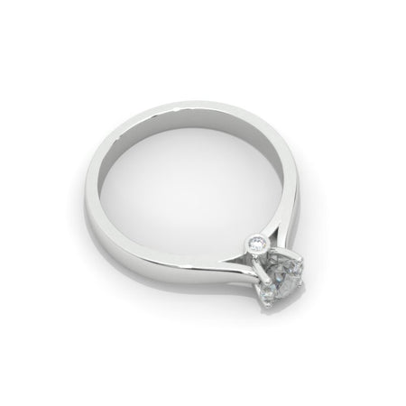 1 Carat Giliarto Moissanite Solitaire White Gold Engagement Ring