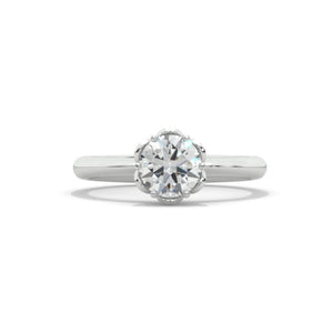 2 Carat Moissanite Low Set Engagement Gold  Ring