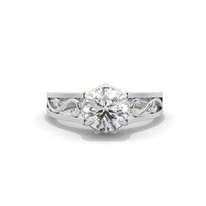 Ascella 2.6 Carat Moissanite White Gold Engagement Ring