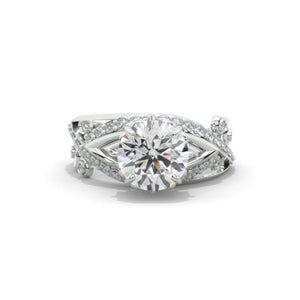 2.0 Carat Moissanite Accented Classic Engagement Ring