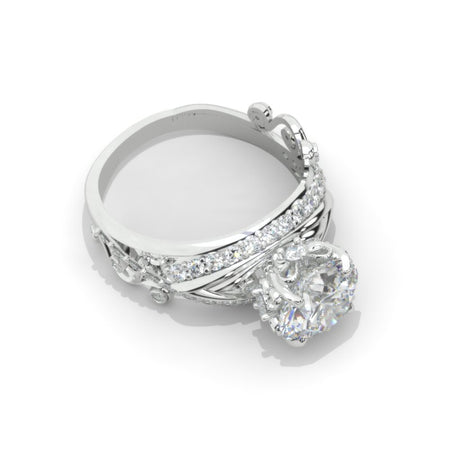 2.0 Carat Moissanite Accented Classic Engagement Ring