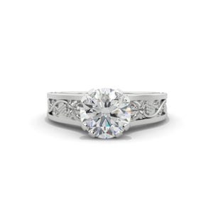 2.0 Carat Moissanite Accented Classic Engagement Ring