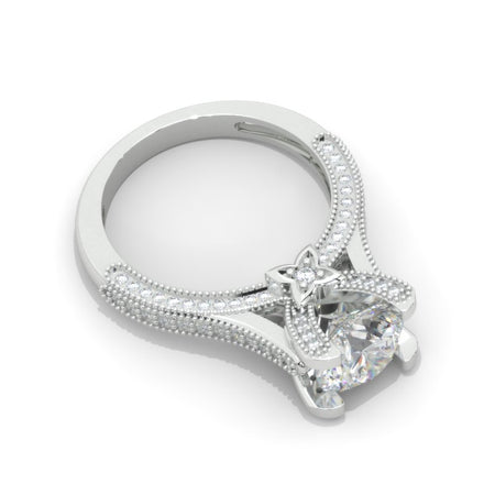 2.0 Carat Moissanite Accented Classic Engagement Ring