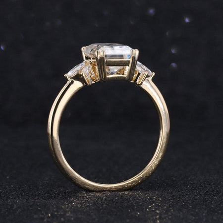 3Ct Alexandrite Engagement Ring, Solitaire Emerald Cut Alexandrite  Engagement Ring