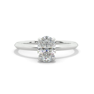 oval moissanite ring