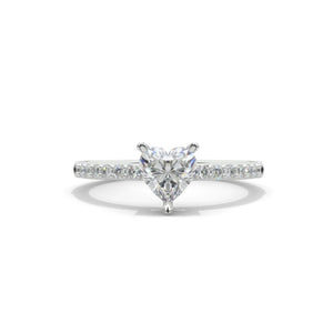 Heart Moissanite Ring