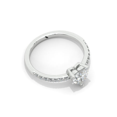 Heart Moissanite Ring