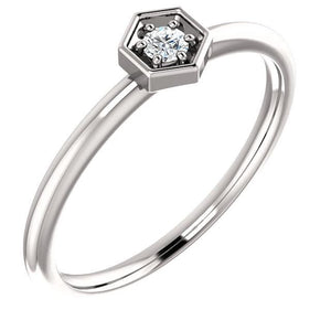 14K Gold 2.5mm Round Forever One ™ Moissanite Ring - Giliarto