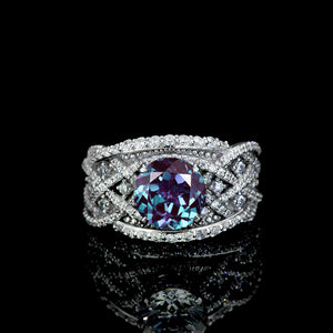 "Infinitely Yours" Alexandrite Engagement Ring